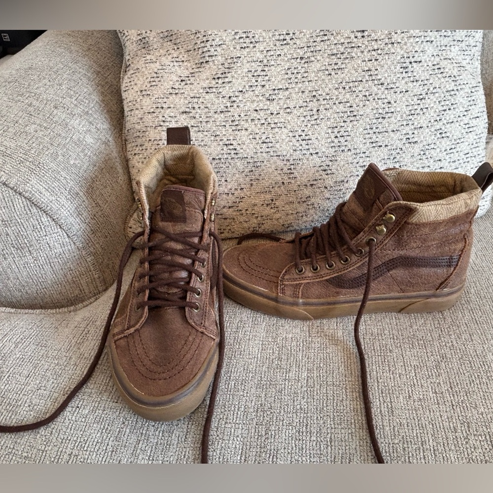 Vans Brown High-Top Sneakers